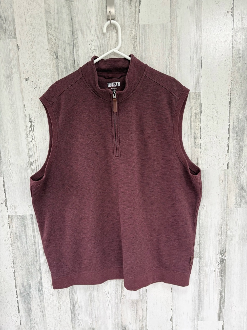 Duluth Trading Company Men’s Size 2XL Relaxed Fit 1/4 Zip Pullover Vest